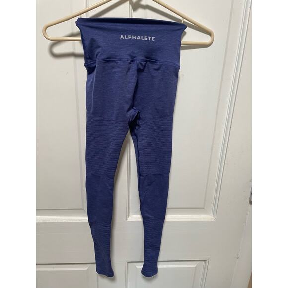 Alphalete OG Revival Leggings Comet Blue Size XS - Picture 2 of 7